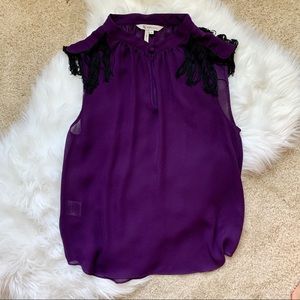 BCBG Professional Blouse w/ Accent Shoulders